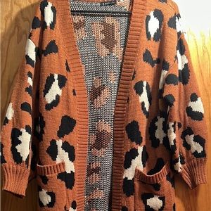 BOUTIQUE LEOPARD CARDIGAN